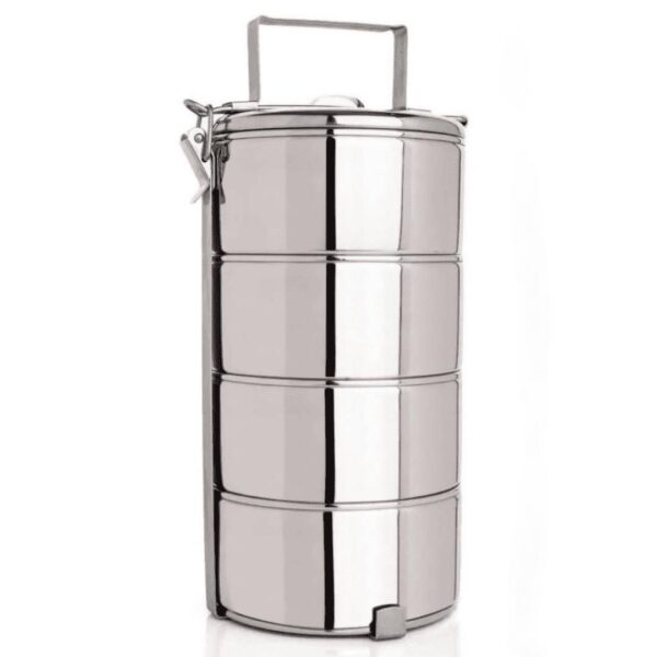 4-Tier Food Carrier Stainless Steel Adjustable Lunch Box