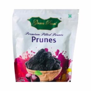 Green Pearl Premium Pitted Prunes Seeds 250g in a packet