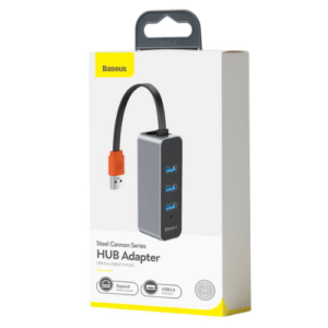 Baseus Steel Cannon Series Usb 3.0 + Rj45 Hub Adapter