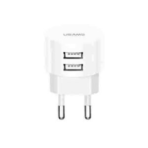 USAMS US-CC081 T20 Dual USB Round Travel Charging Adaptor