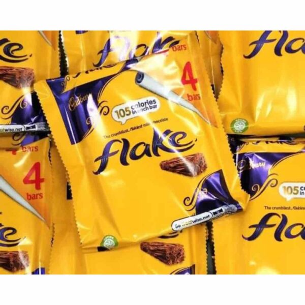 Cadbury Flake Chocolate Candy 4 Bar Pack 80g