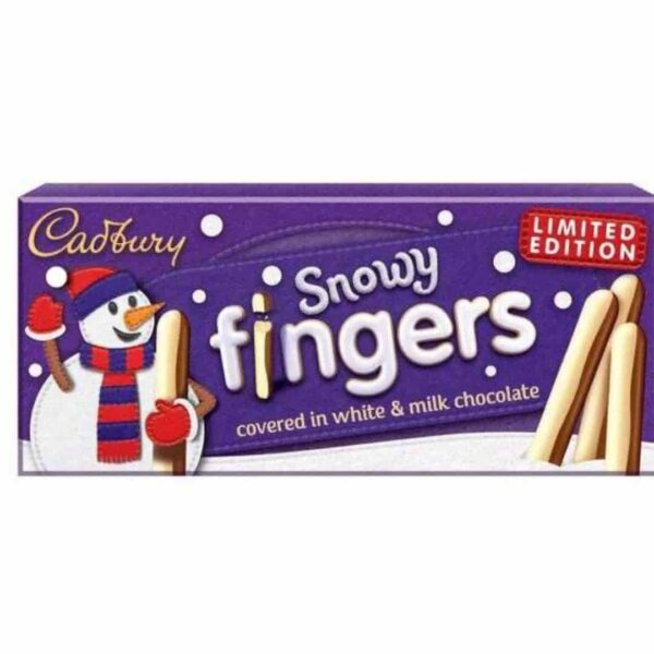 Cadbury Snowy Chocolate Fingers Limited Edition Uk 115g