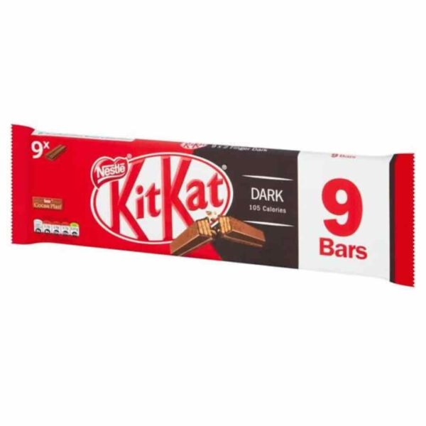 Kit Kat 2 Fingers Dark Chocolate X 9 Bars