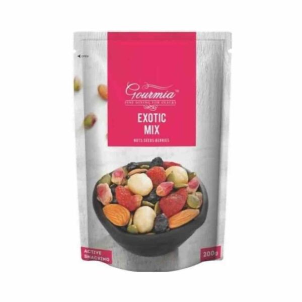 Gourmia Exotic Mix Healthy Snack 200g in a packet