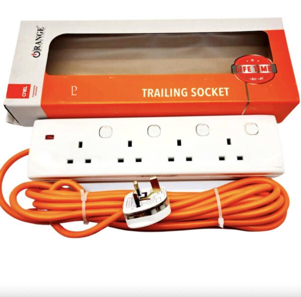 Orange Extension Cord 5M - 13Amp - Image 2