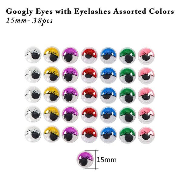 Coloured Googly Eyes with eyelid