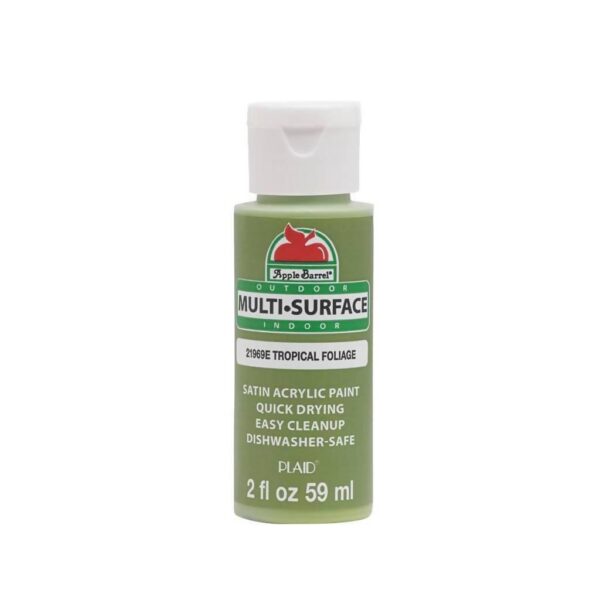 Apple Barrel ? Multi-Surface Satin Acrylic Paints - Tropical Foliage, 2 oz.