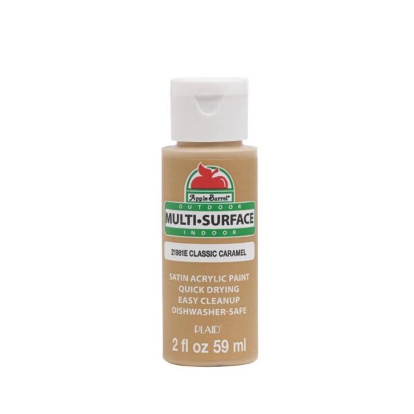 Apple Barrel ? Multi-Surface Satin Acrylic Paints - Classic Caramel, 2 oz.