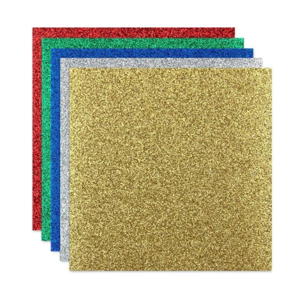 Non-Shed Glitter Cardstock 12"X12" 10/PkgWinter