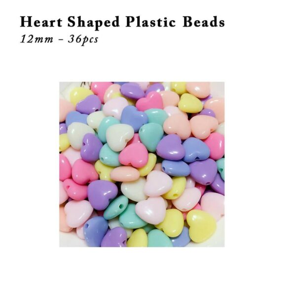 Hearts Shaped Plastic Beads