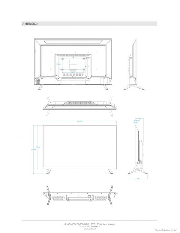 OREL 32 Inch SMART ANDROID 9.0 TV - Image 4