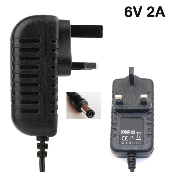 Ac/Dc Power Adaptor 6v 2.0 AMPERS Switching Power AC 100-240V to DC