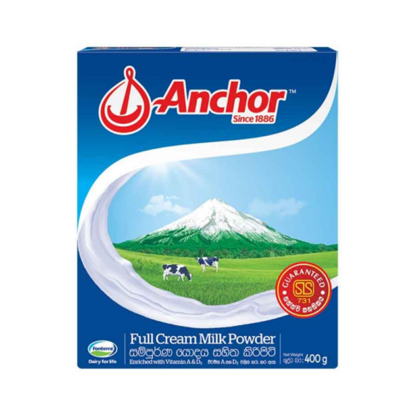 Anchor Full Cream 400g Cartoon Box.
