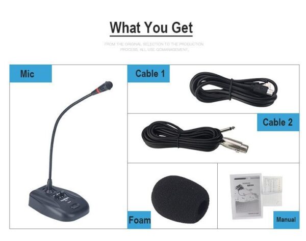 Conference Microphone Gooseneck Desktop Computer Microphone - Wired - Sri Lanka - ES-357 - Image 2