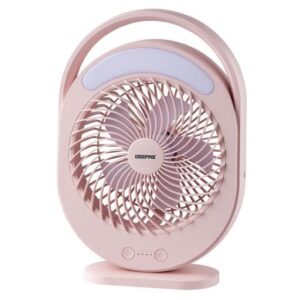 Geepas Rechargeable Mini Fan with LED Night Light (GF21158)