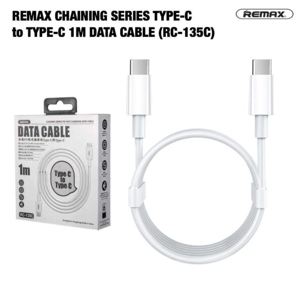 Remax Fast-Charging Type-C to Type-C Sri Lanka Data and Charging Cable RC-135C