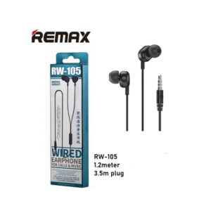 Remax RW-105 New Music Earphone With HD Mic 3.5mm Wire Headset