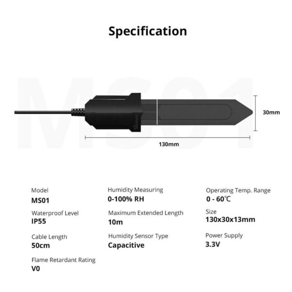 SONOFF Soil Moisture Meter or Sensor Sri Lanka - MS01 - Image 3