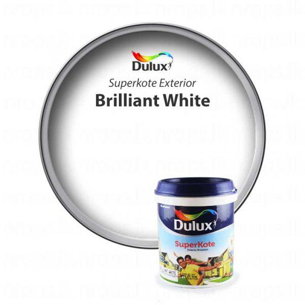 Dulux Exterior Emulsion Superkote Brilliant White Paint 20l - Image 2