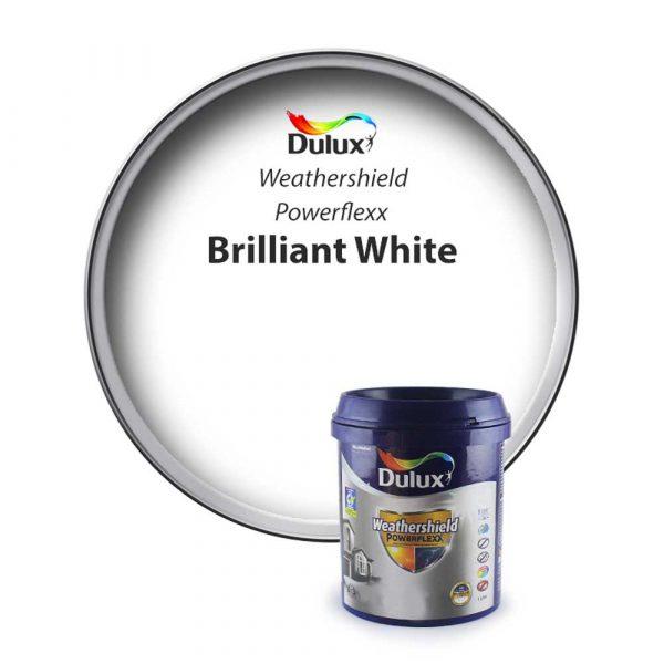 Dulux Weathershield Exterior Emulsion Powerflexx Brilliant White Paint 10l - Image 2