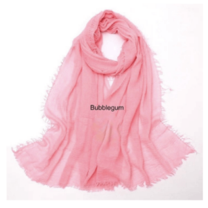 an image of a Bubblegum Pink colour shawl