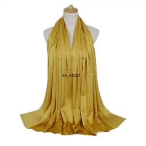 an image of a Gold colour shawl