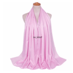 an image of a Baby Pink colour shawl