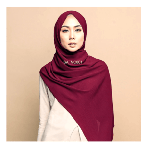 an image of a Maroon colour shawl