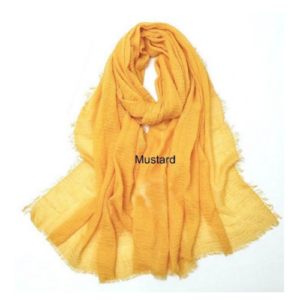 an image of a Mustard colour shawl