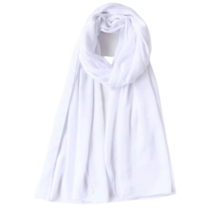 an image of a White colour shawl