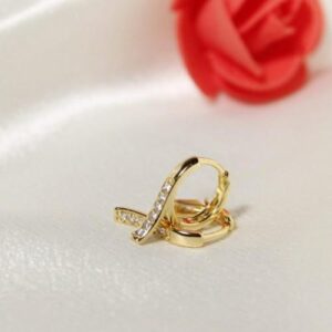 Gold Plated Linear Hood Earrings