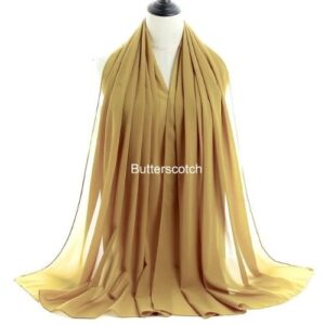 Image of Luxury Chiffon Shawl - Butterscotch