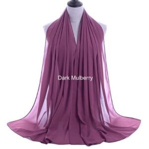 Image of Luxury Chiffon Shawl - Dark Mulberry