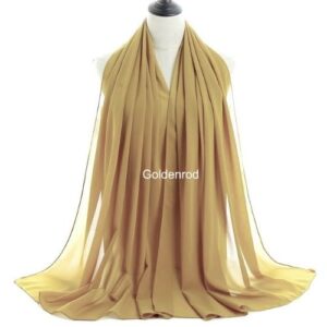 Image of Luxury Chiffon Shawl - Goldenrod