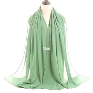 Image of Luxury Chiffon Shawl - Mint