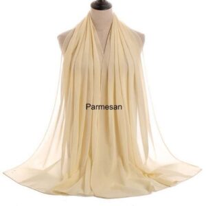 Image of Luxury Chiffon Shawl - Parmesan