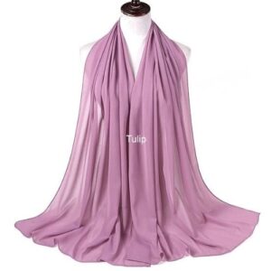 Image of Luxury Chiffon Shawl - Tulip