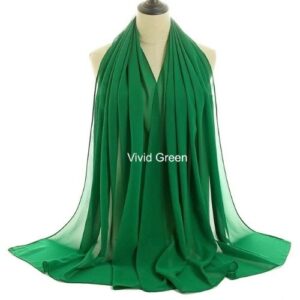 Image of Luxury Chiffon Shawl - Vivid Green