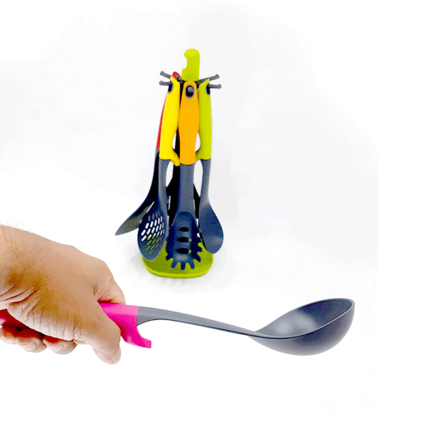 IBILI Colourful Kitchen Utensils Set 6 with Stand - 43483 - Image 4