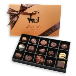 Classic Wooden 15pc Chocolate Gold Box