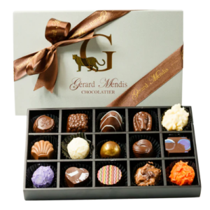 Classic Wooden 15pc Chocolate Silver Box