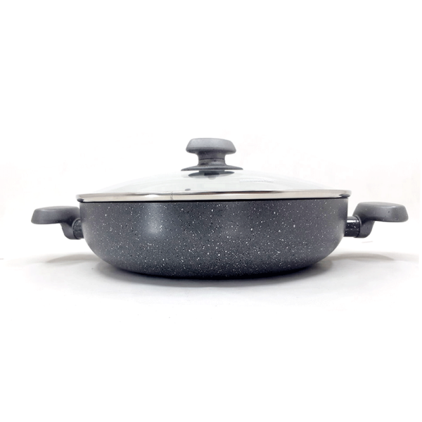 Korkmaz Aluminum Non-Stick Mia Granit Low Casserole Pot - 2810 - Image 2