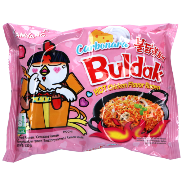 Samyang Buldak Cabonara (Korean) Hot Chicken Flavor Ramen Fried Instant Noodle - 130g