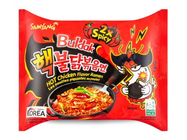 Samyang 2X Spicy Buldak (Korean) Hot Chicken Flavor Ramen Stir-Fried Noodle - 140g