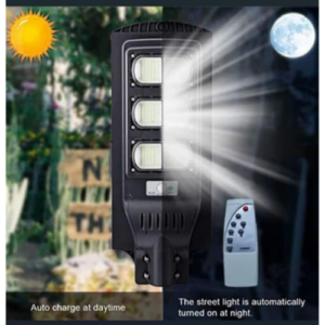 A-t50 mini integrated Solar LED Street Light All in One 120 Watt LED Chip Automatic Motion Sensor Waterproof Outdoor Use Black - 120W