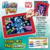 Magic Pad Light Up 3D Light Up Drawing Board Doodle Magic Glow Pad for Kids/Toddlers Boys and Girls