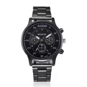 MIGEER Watches Men Casual Watch Black