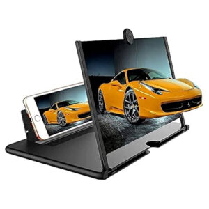 F3 Screen Magnifier Bracket 3D Mobile Phone Screen Magnifier HD Video Amplifier Stand Bracket with Movie Game Magnifying Folding Phone Desk Holder