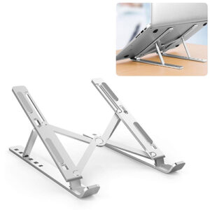 Laptop Foldable Bracket Aluminum Alloy Stainless Steel Adjustable 17 inch Notebook Holder Bracket Laptop Stand for Laptops