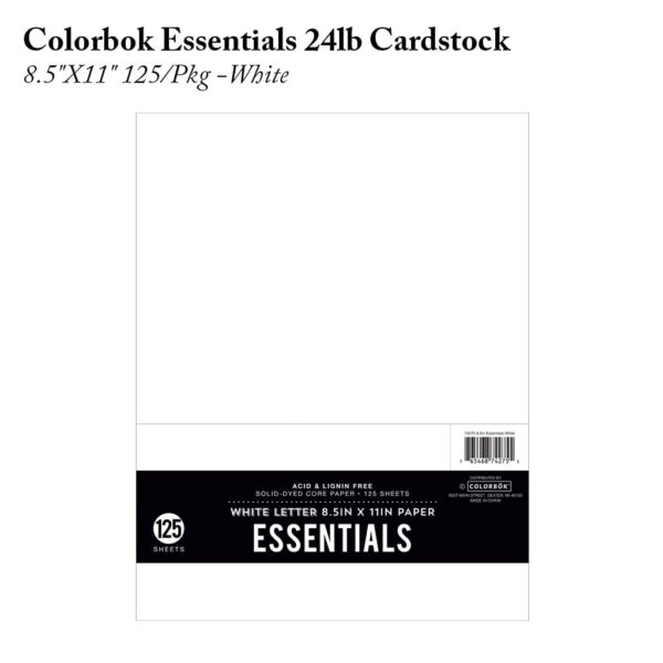 Colorbok Essentials Cardstock - White